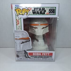 Funko Pop! Bobble-Head: Star Wars - Boba Fett (Holiday) - Snowman #558